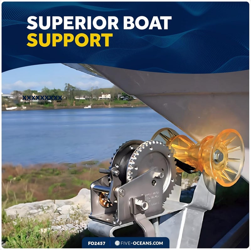 Five Oceans Boat Trailer Roller - Marine Boat Roller for Trailer, Clear Yellow Bow Boat Roller Poly - Image 4